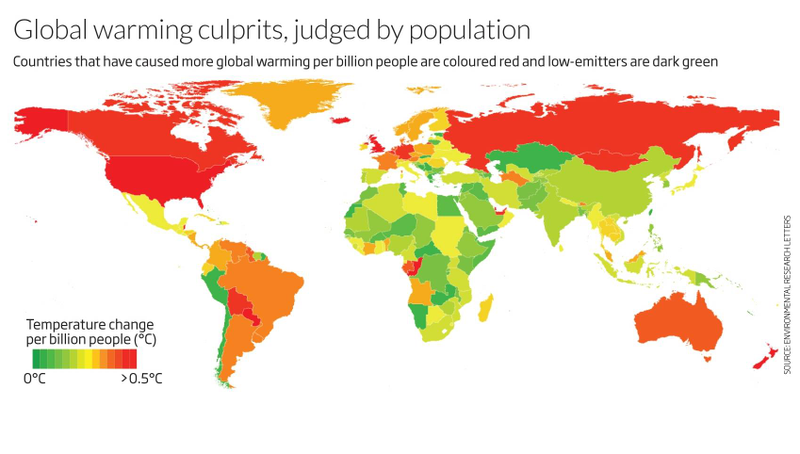 Illustration for article titled Los países que más contribuyen al cambio climático, visualizados